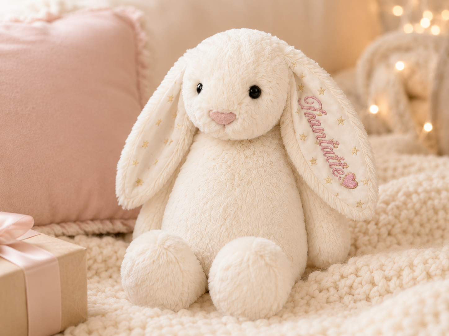 Personalized plush bunny