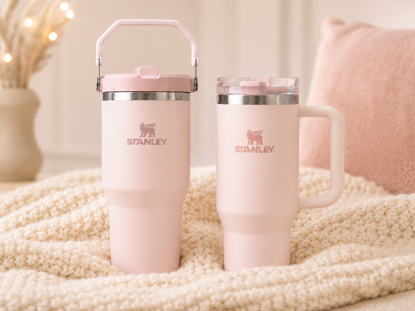 Two Stanley style cups